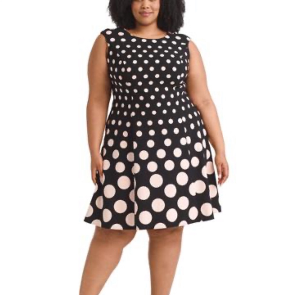 London Times Polka Dot Dress